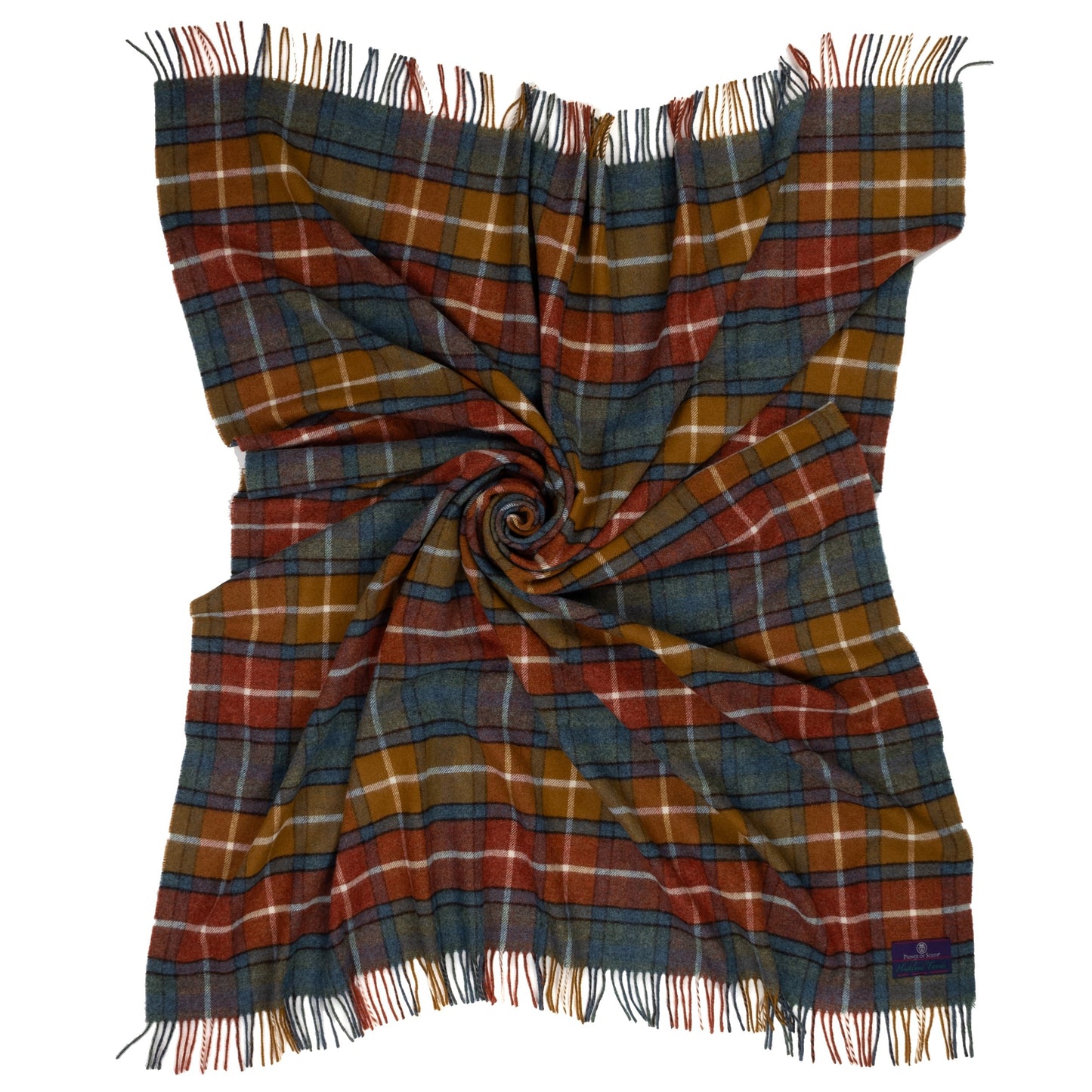 Highland Tweeds Shetland Lambswool Throw (Antique Buchanan)