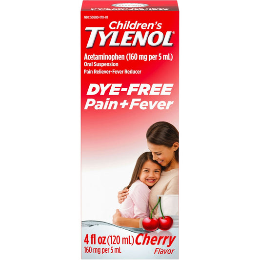 Tylenol Pain + Fever, Cherry Flavor, Children's 4 Fl Oz