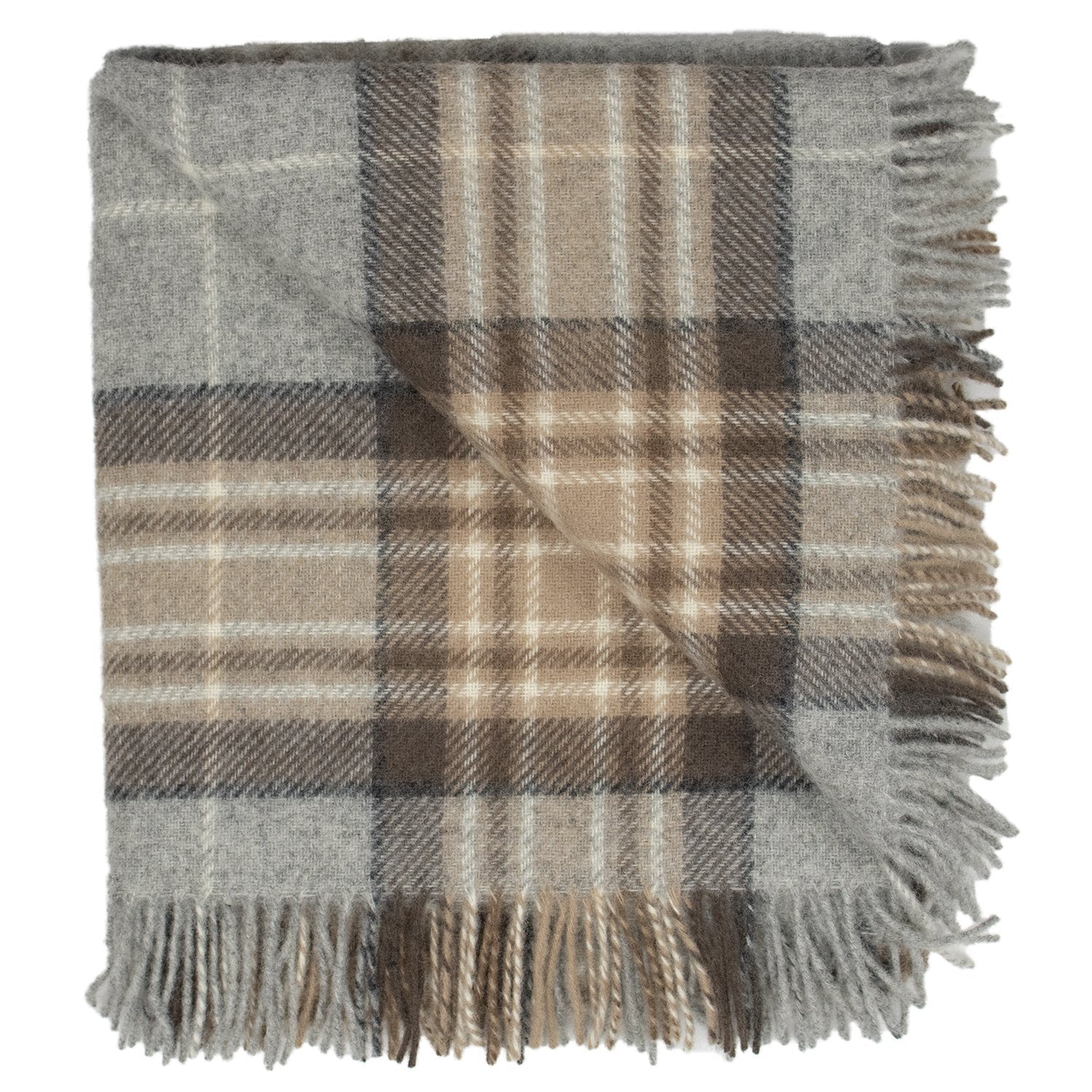 Highland Tweeds Pure New Wool Fluffy Throw ~ McKellar ~ - Osadia Concept Store