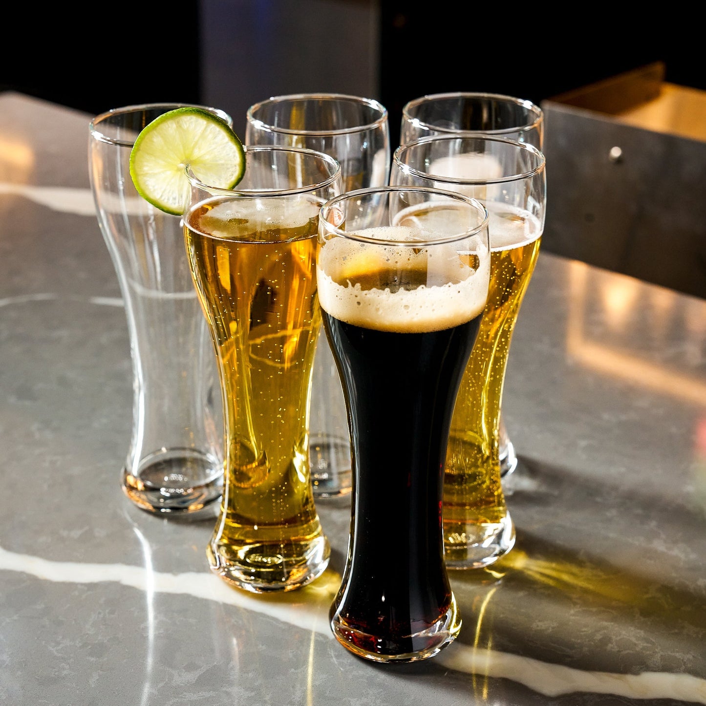 Tall Weizen Beer Glass - 16oz