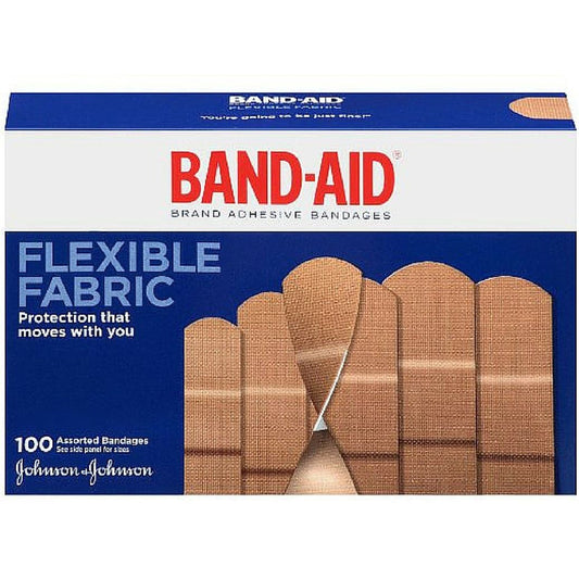 Band-Aid Flexible Fabric Adhesive Bandages 3/4 Inch X 3 Inches