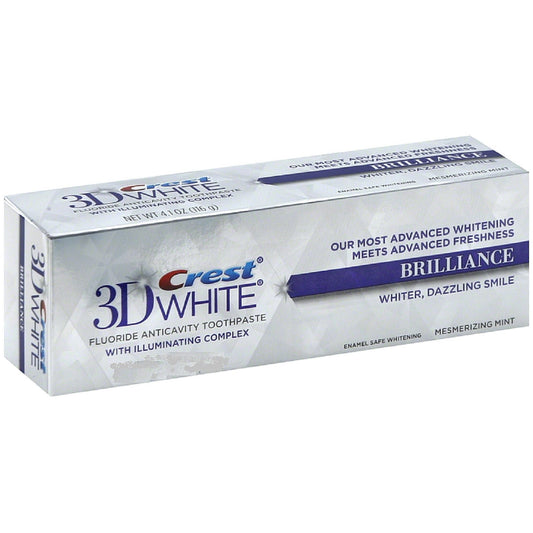 Crest Toothpaste, Anticavity, Fluoride, Vibrant Peppermint, Brilliance - 0.85 Ounce