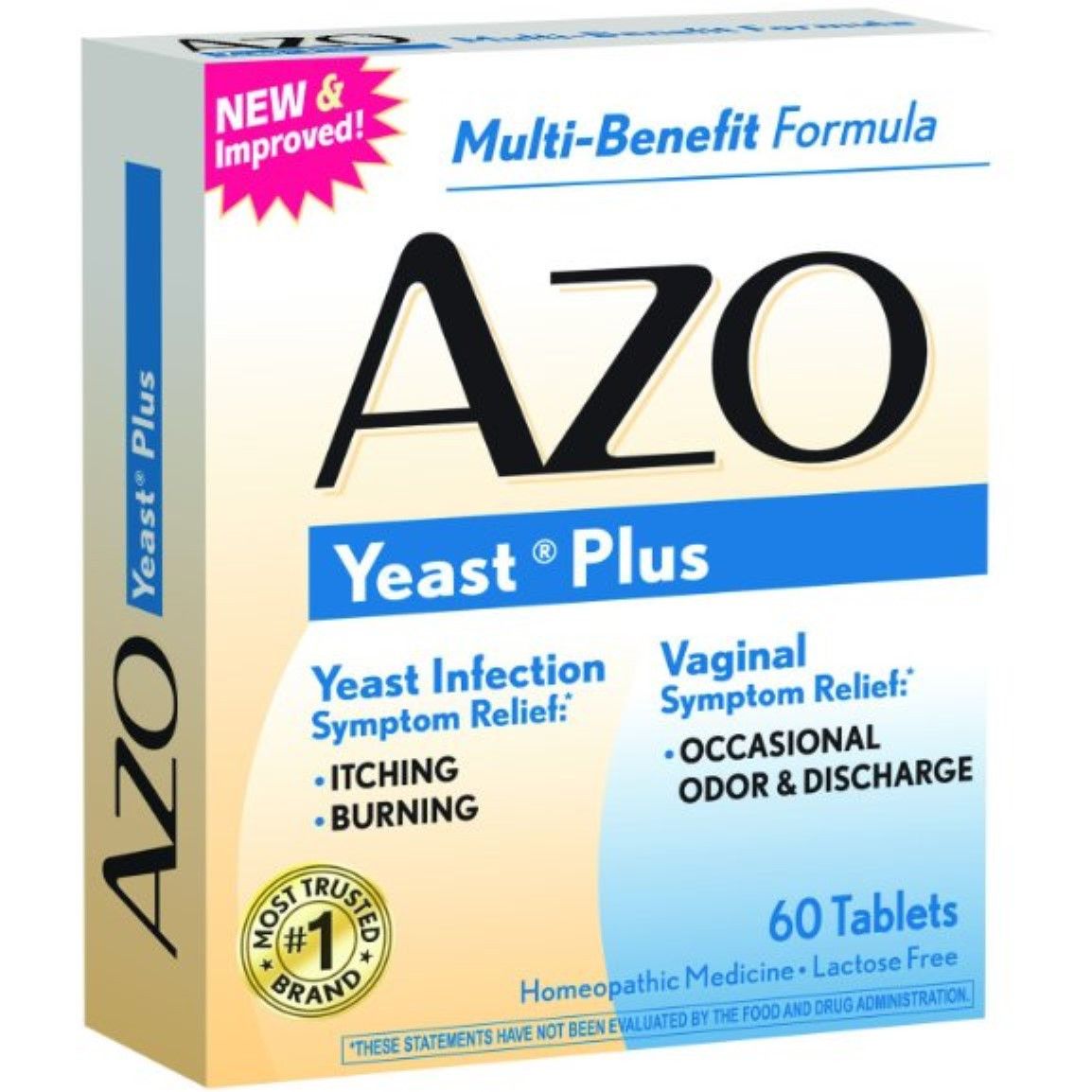 Azo Multi Symptom Formula Yeast Plus Dual Relief Tablets