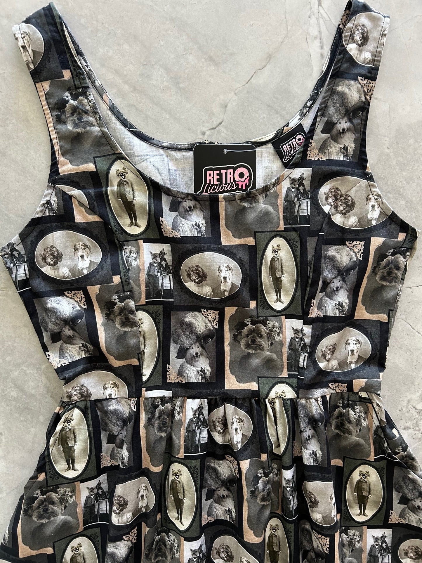 Dapper Dogs Fit & Flare Dress - Small only