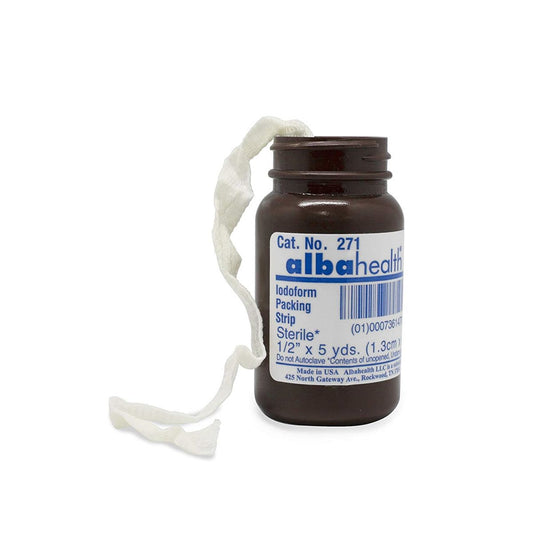 Dukal Wound Packing Strip Antiseptic Gauze Iodoform Small 1/4 Inch X 5 Yard Sterile, Box Of 12