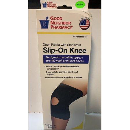 Good Neighbor Pharmacy GNP Knee Support Elast W & Stays Black Md