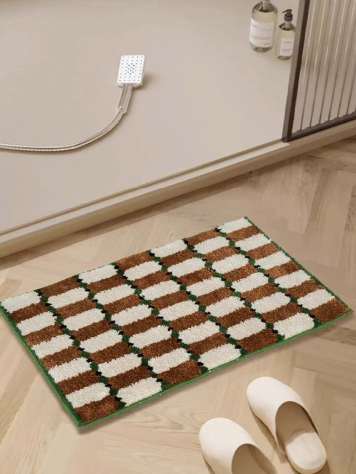 Retro Checker Bath Rug