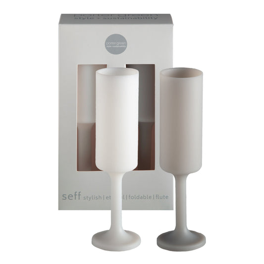 blanc + dove | seff | silicone unbreakable champagne flute