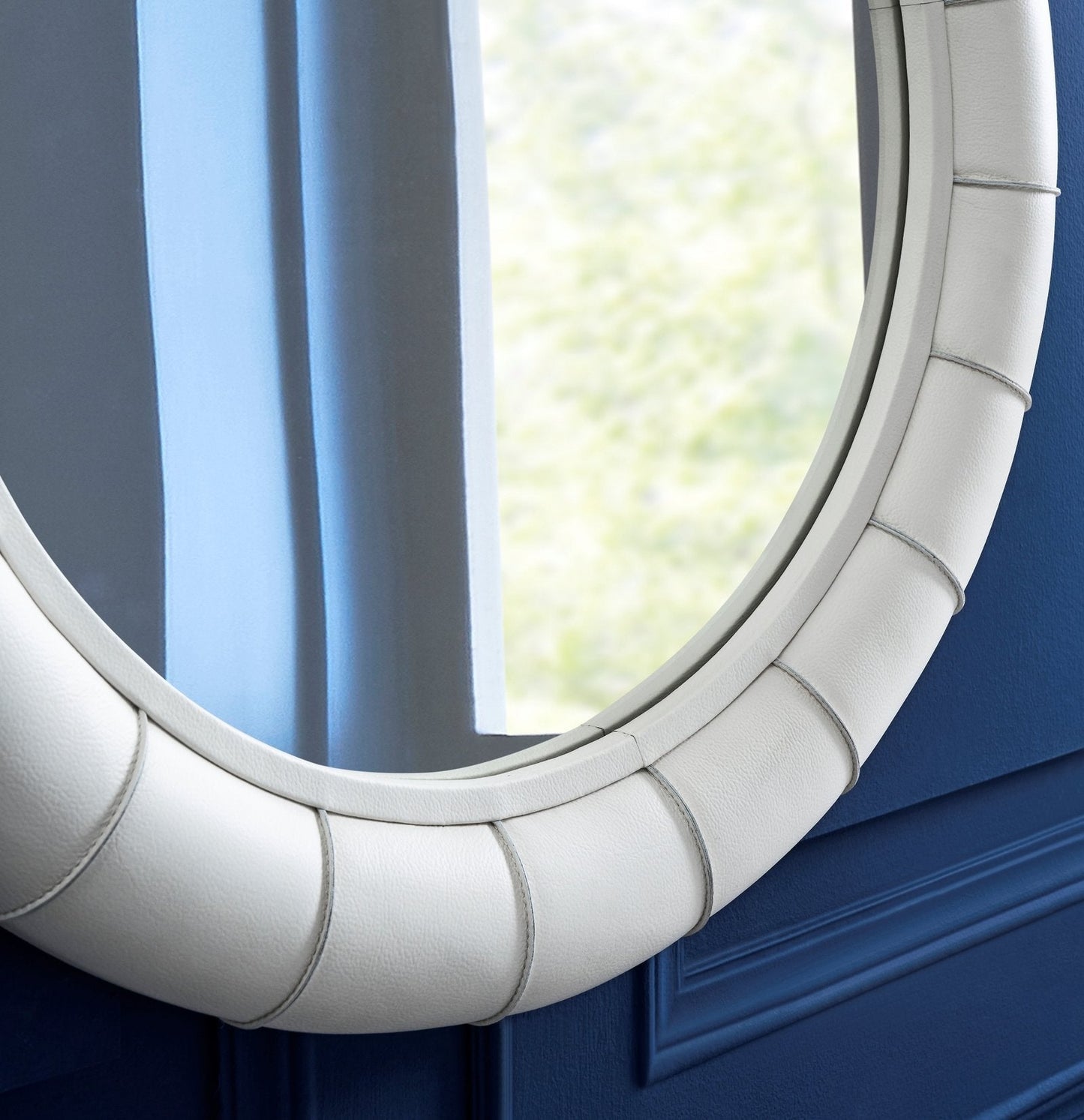 Stanford Leather Framed Wall Mirror