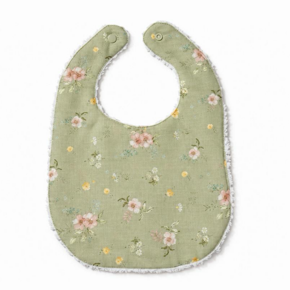 Layette Linen Bib – Hedgerow Floral