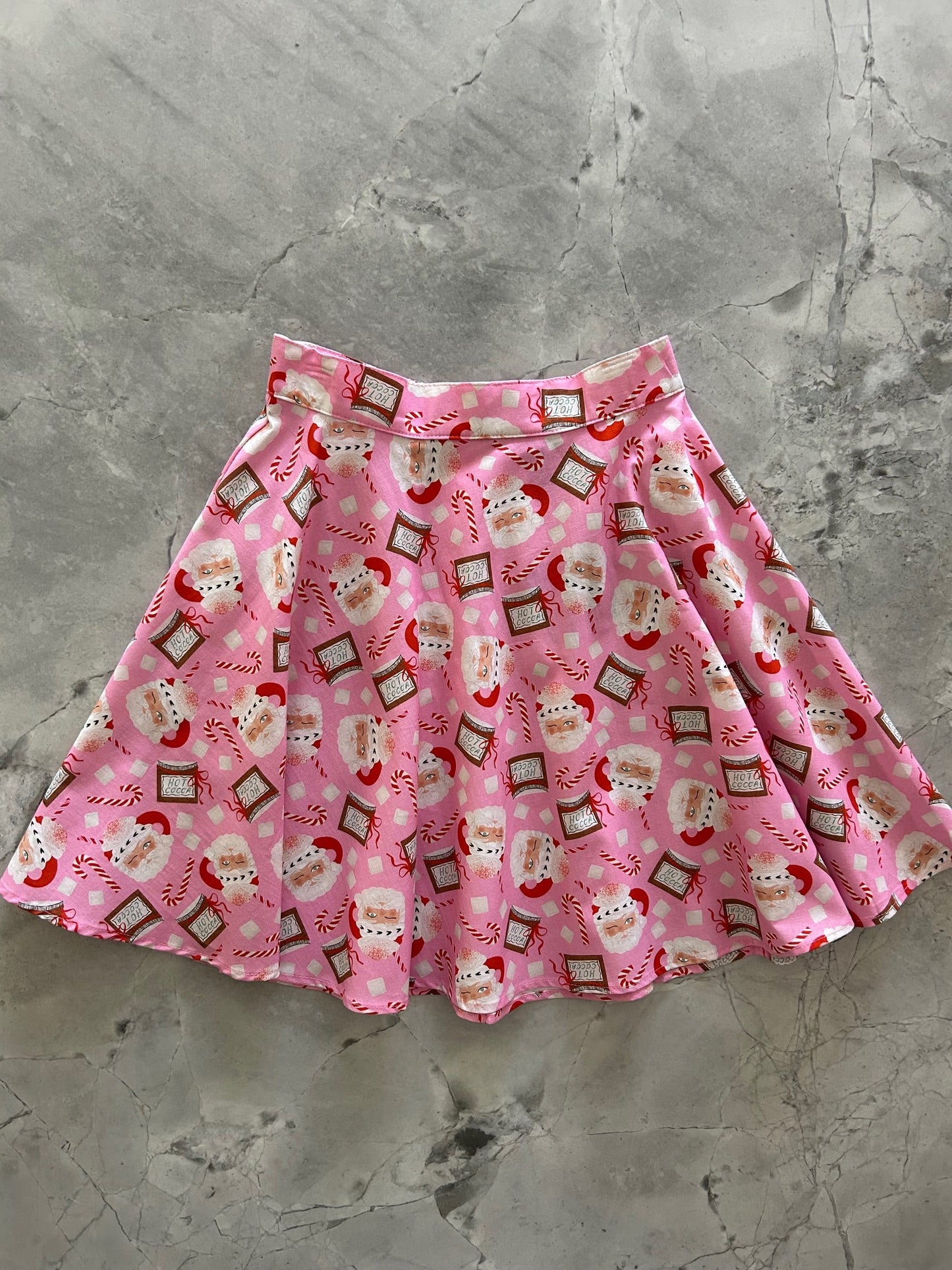 Santa Mugs Skater Skirt