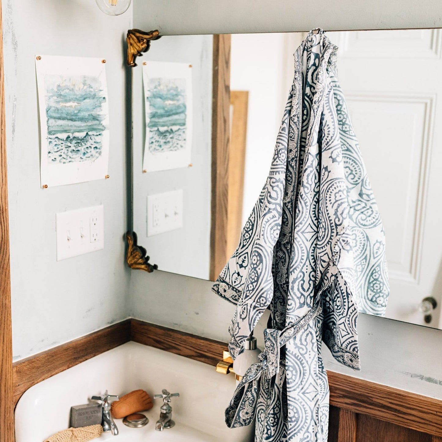 Paisley Cotton Robe