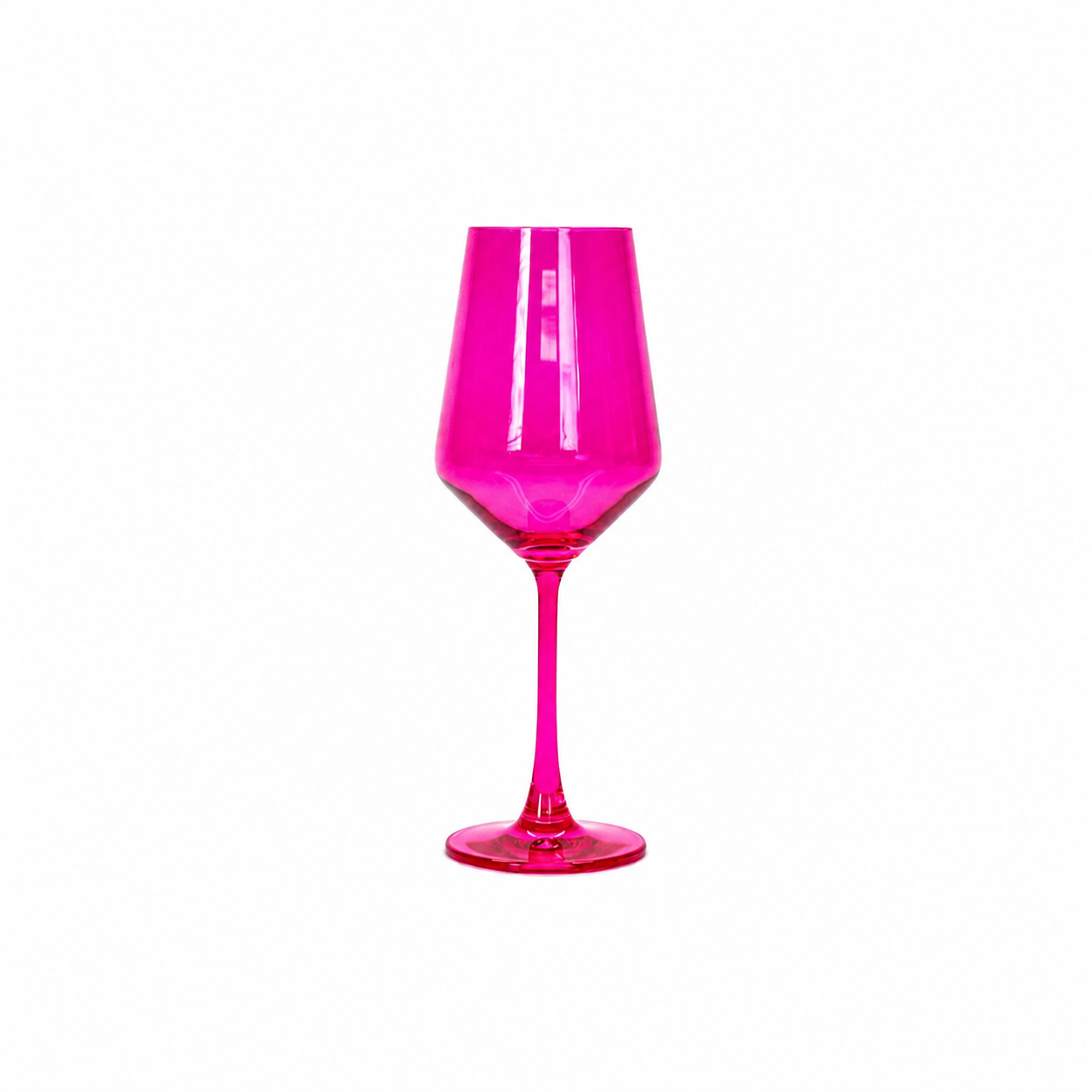 Hot Hot Pink - Colored Wine Glass