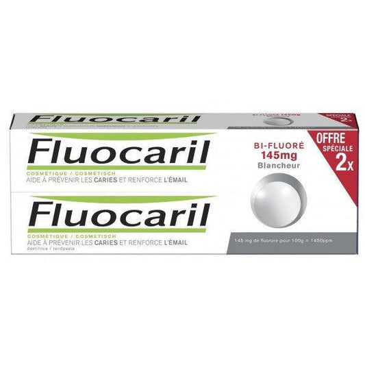 Fluocaril Dentifrice 2x75 Ml Bi-fluoré 145mg Blancheur