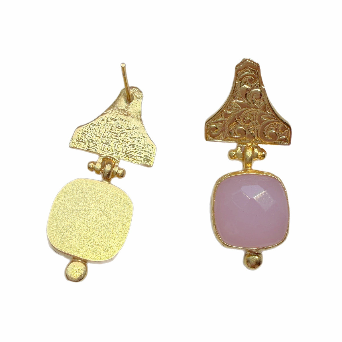 Sofya Rose Quartz Earrings