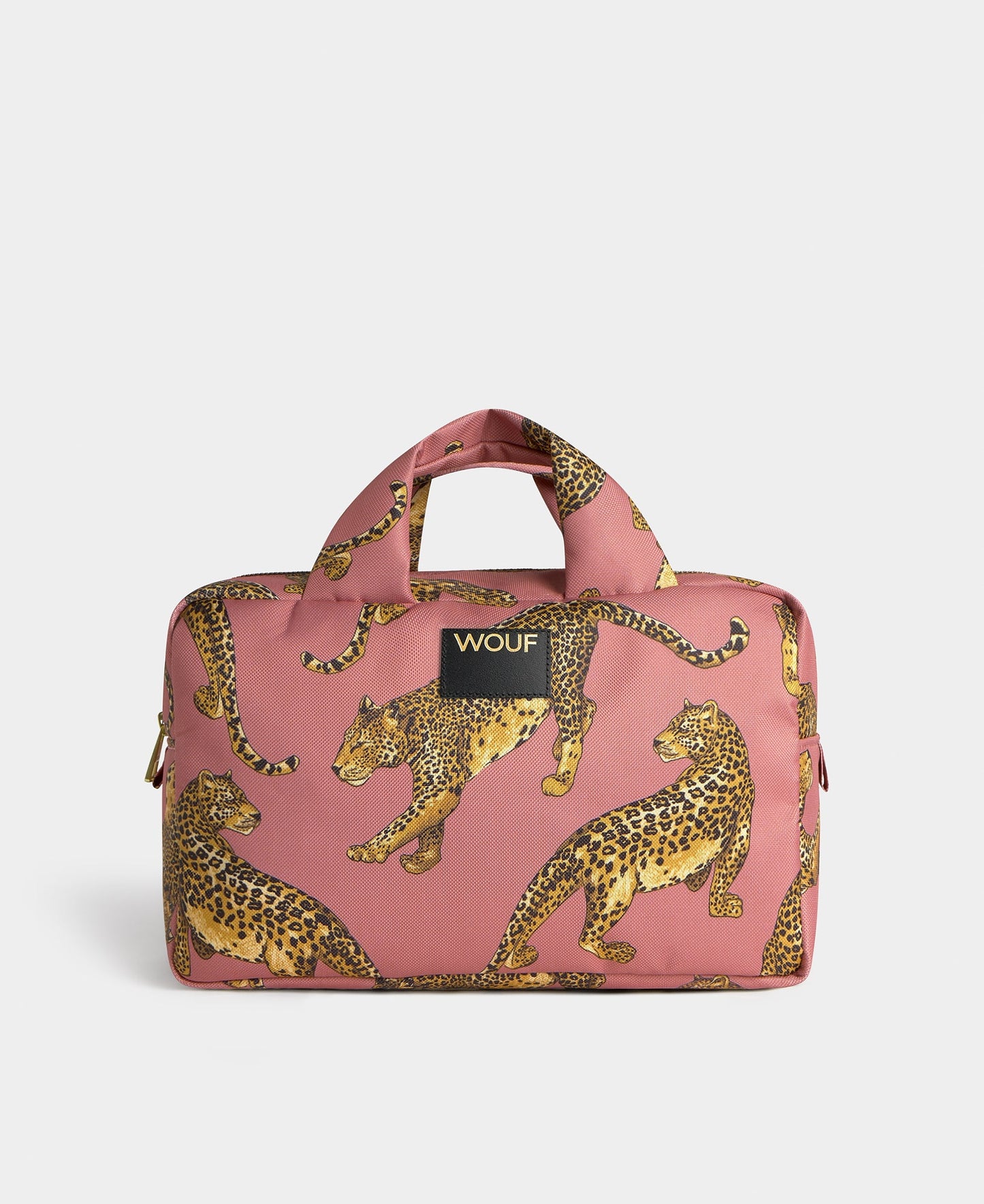 Blush Leopard Large Toiletry Bag