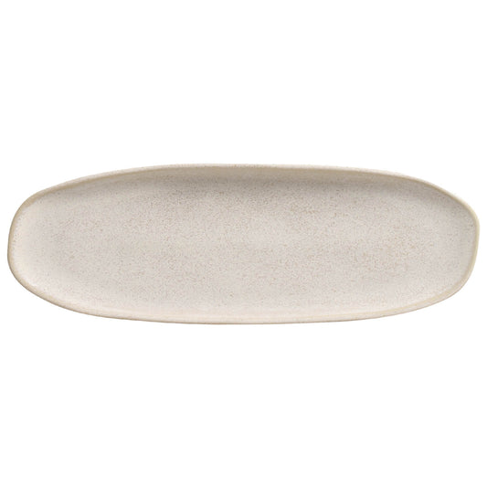 Shallow Organic Oval Platter Large Set of 4