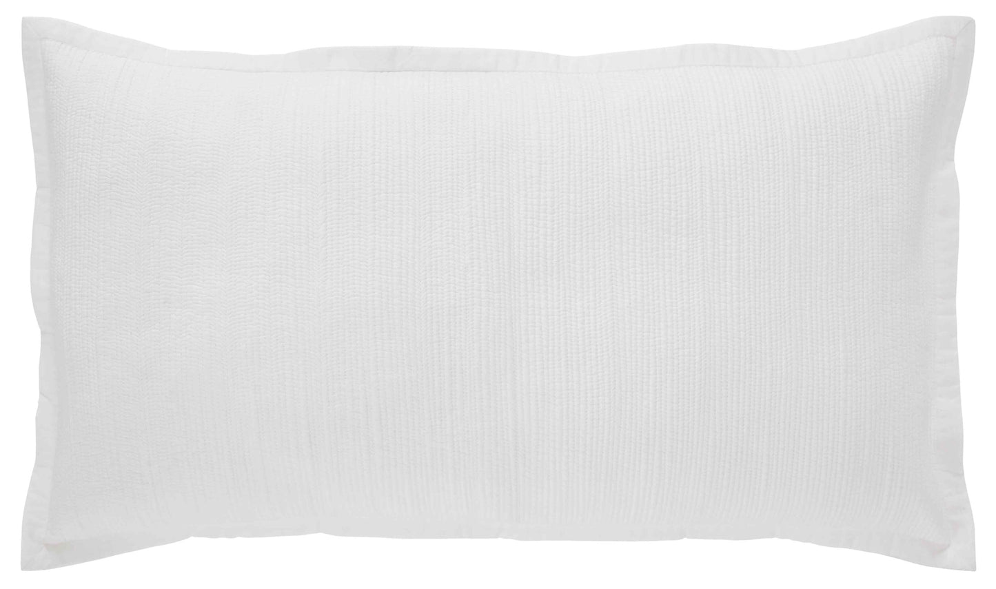 Laela Channel Stitch Cotton Coverlet Sham - Clearance
