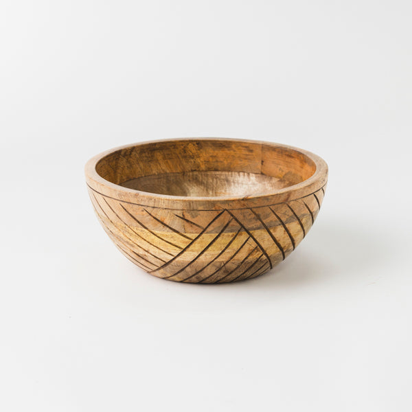 Earthlines Handcrafted Nested Mango Wood Bowl