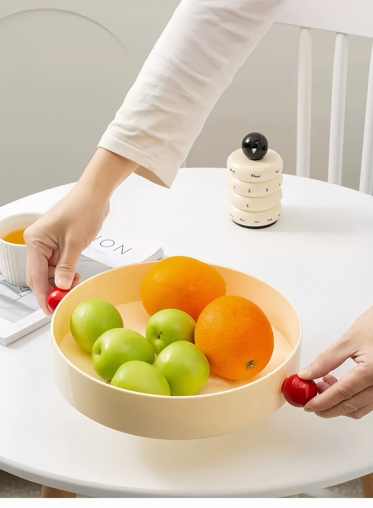 Jelly Bean Fruit Tray, Whimsical Dopamine Decorative Tray