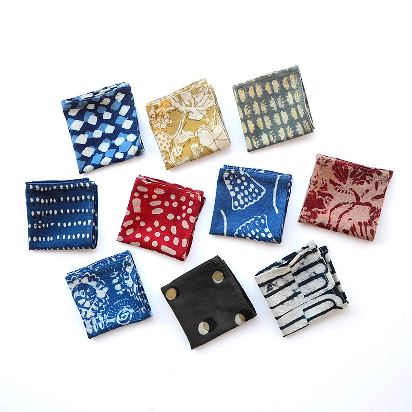 Reusable Cotton Cocktail Napkins 8x8 in (Set of 4) - Delancy