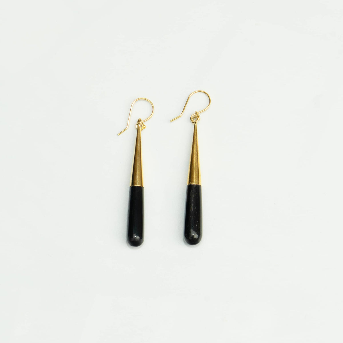 Brass & Horn Teardrop Earrings | Guru Everyday Dangles