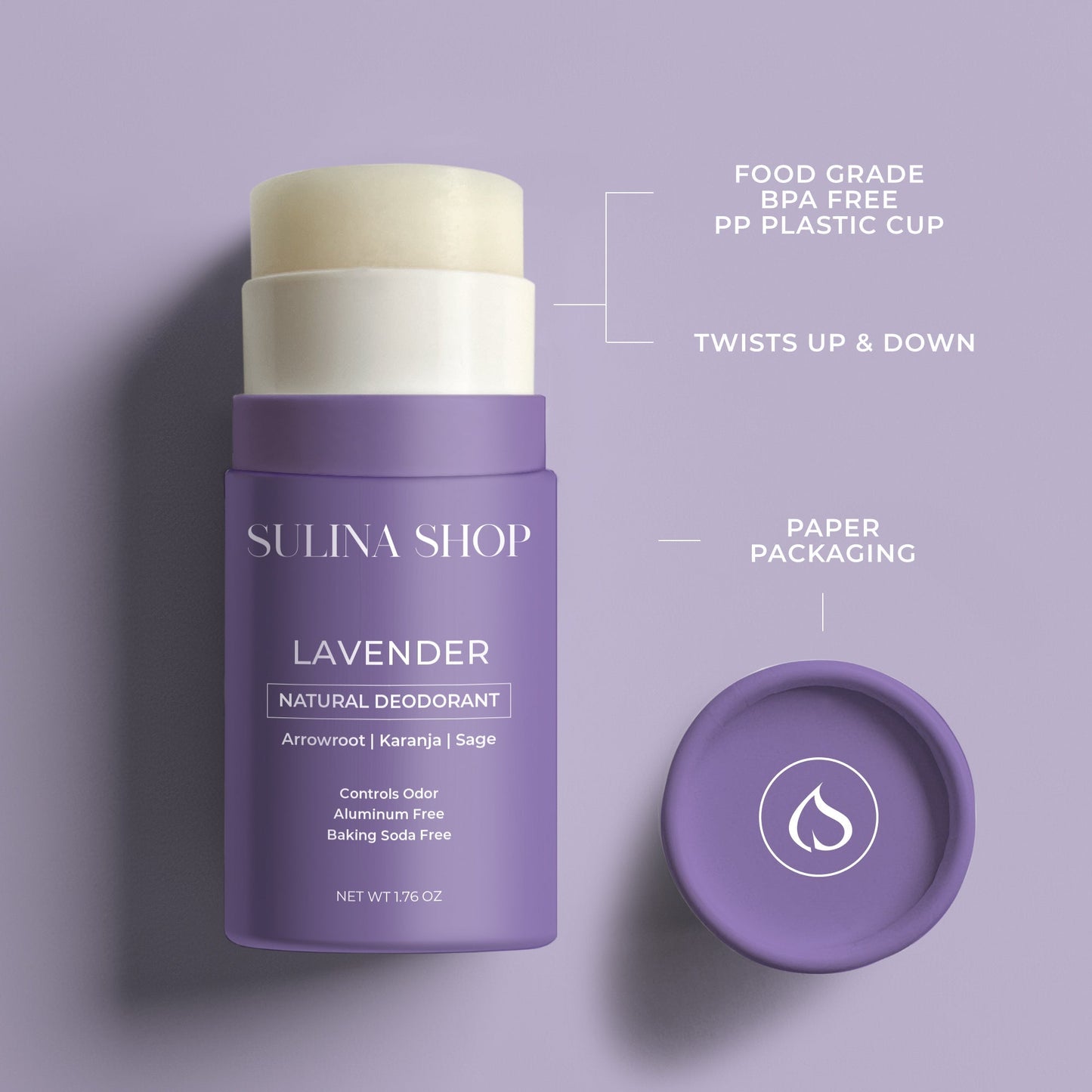 Lavender Natural Deodorant