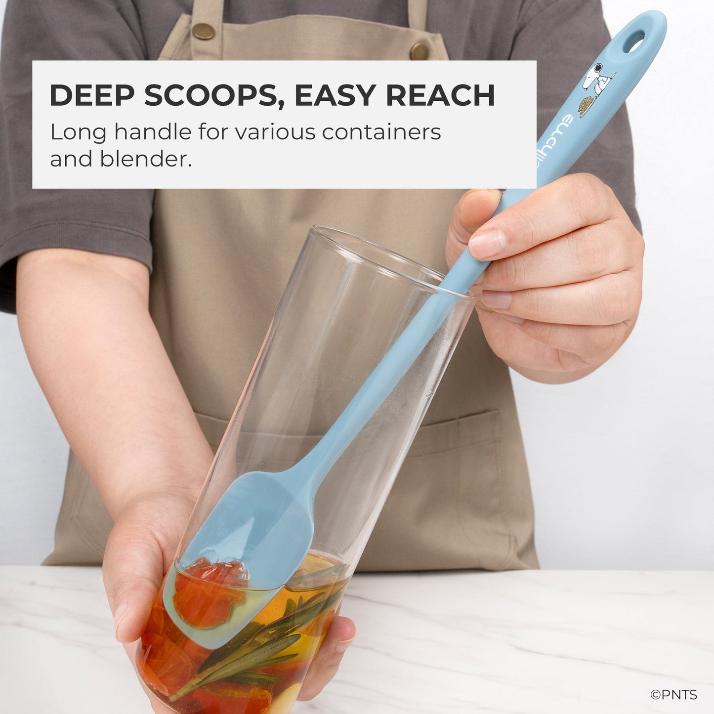 Elihome x Peanuts 3 Piece Silicone Spoonula Set