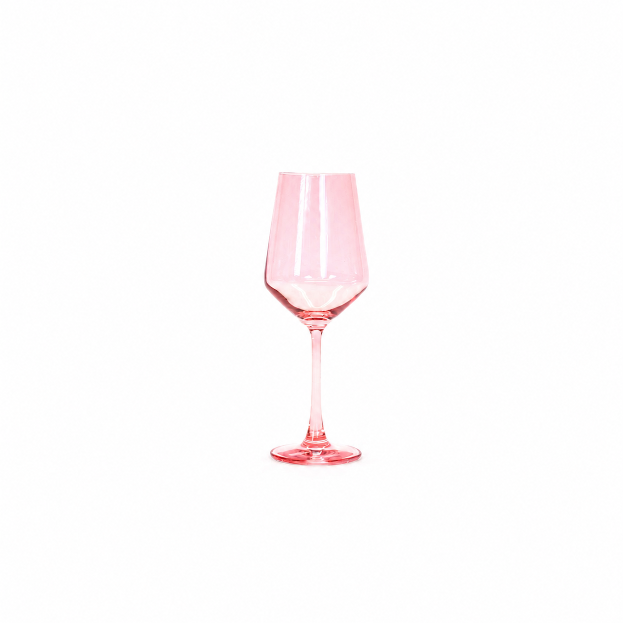 Tickle Me Pink - Colored Wine Glass
