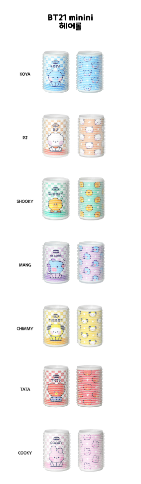 BTS x BT21 Hair Roll 2Ea