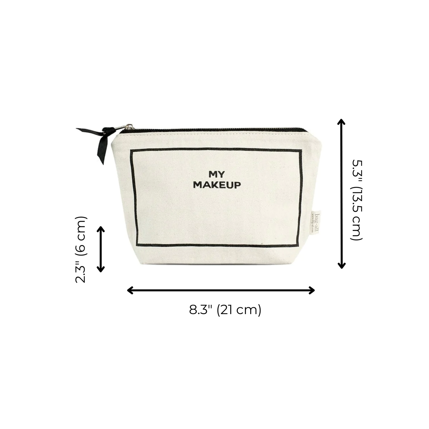My Makeup Pouch, Coated Lining, Cream - Osadia Concept Store