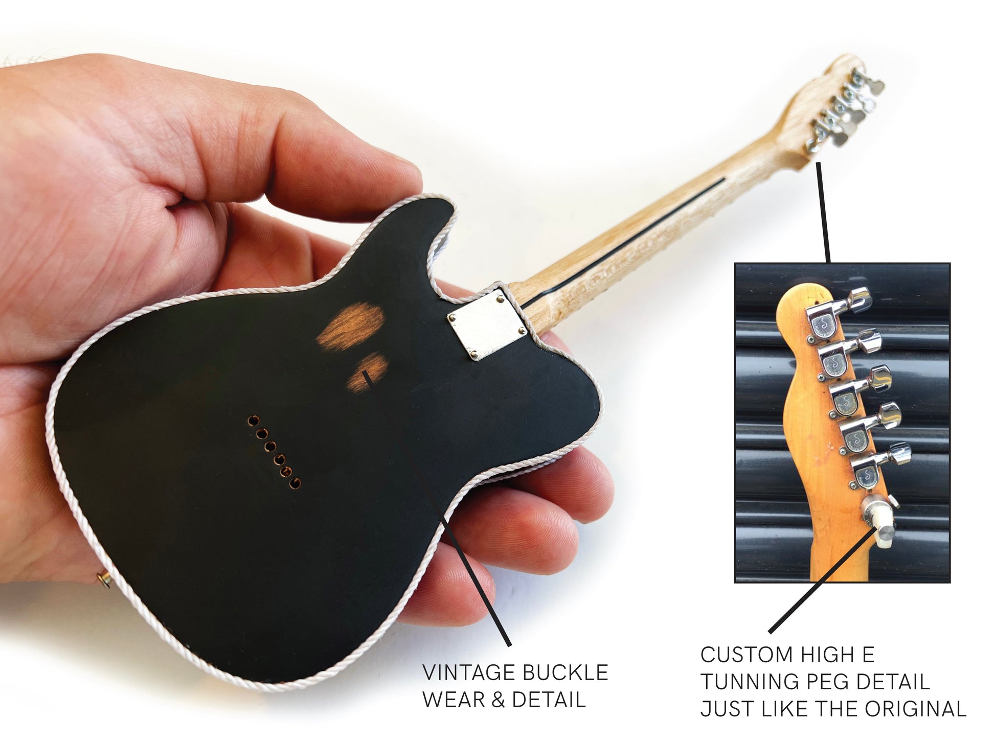 Waylon Jennings Tribute Mini Fender™ Tele™ Guitar Replica - Officially Licensed - Osadia Concept Store