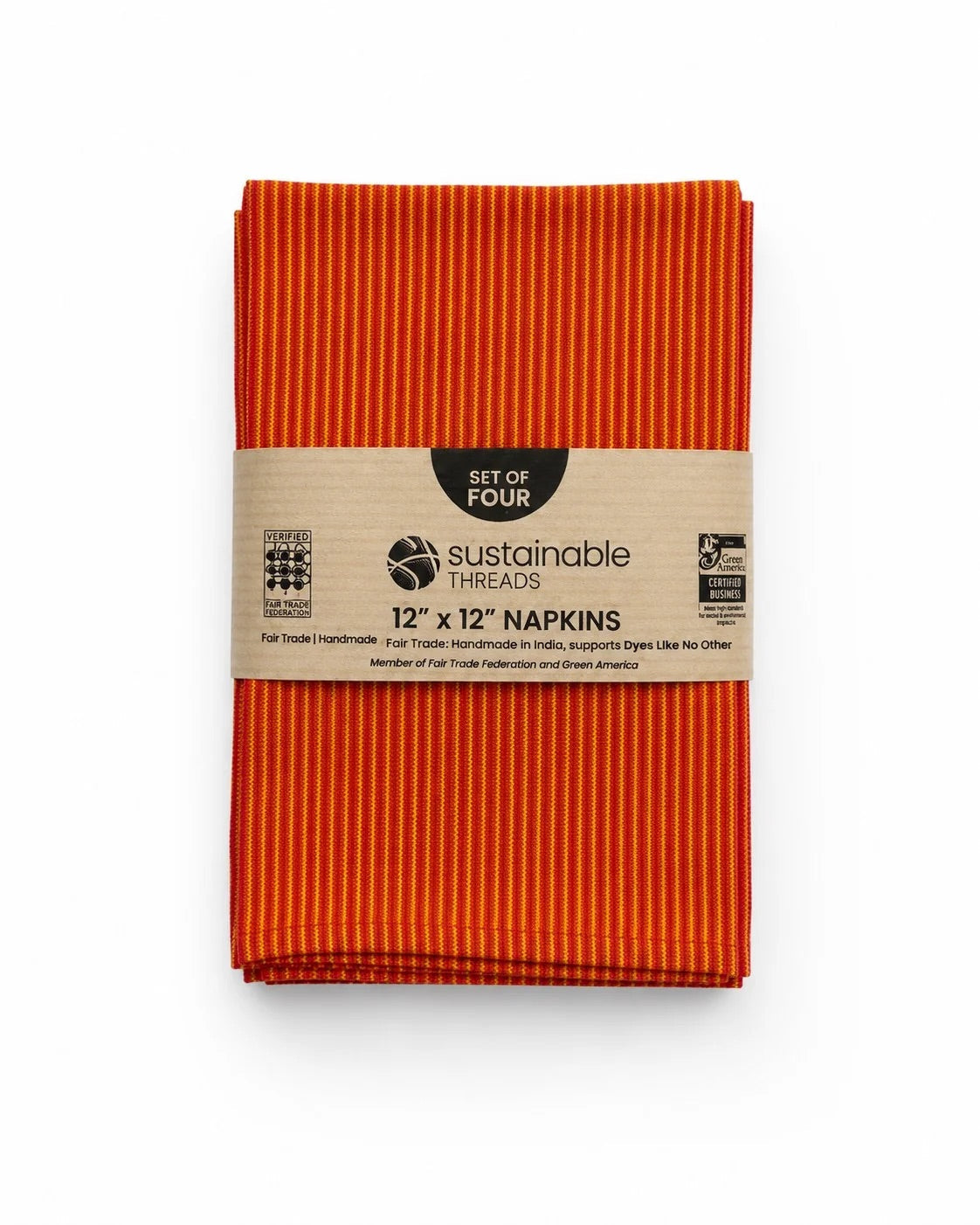 Handwoven Cotton Napkins, Set of 4