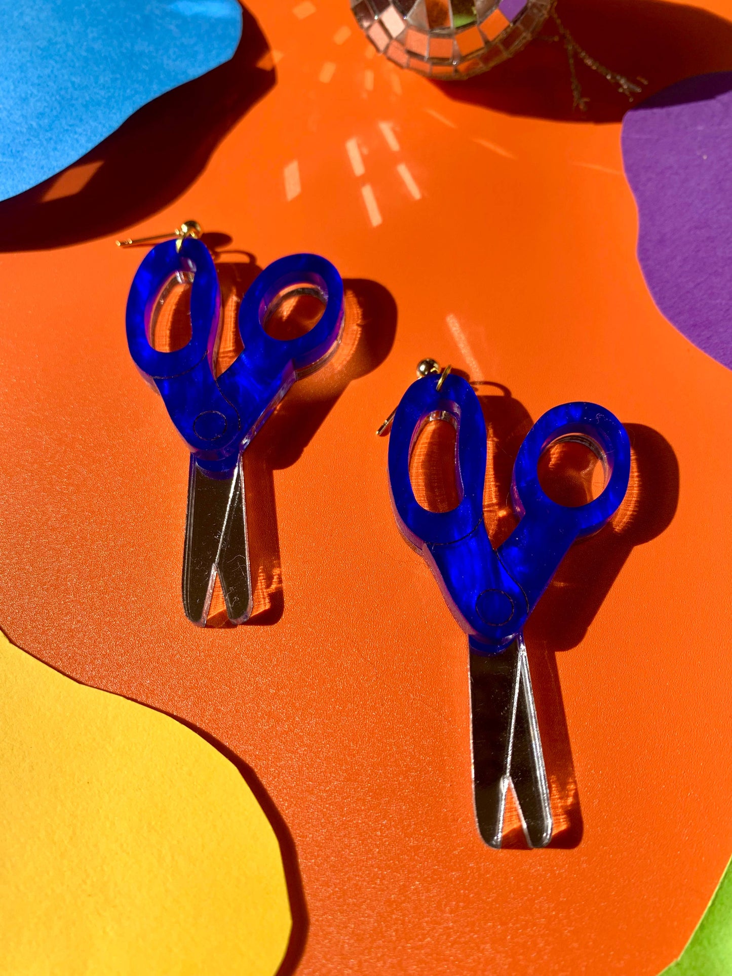 Scissors Acrylic Earrings