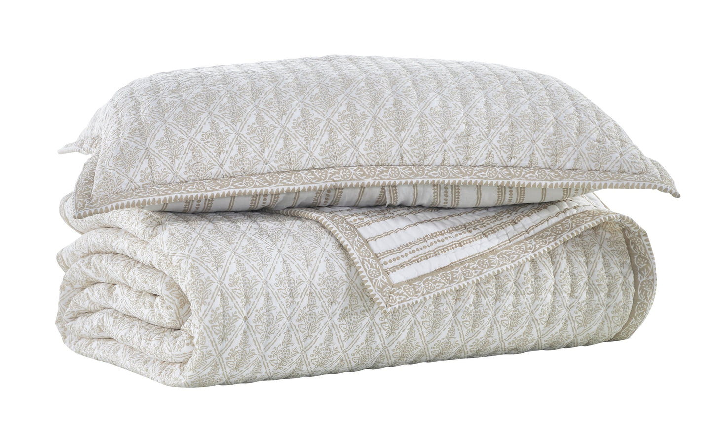 Serenity Printed Reversible Quilt Sham