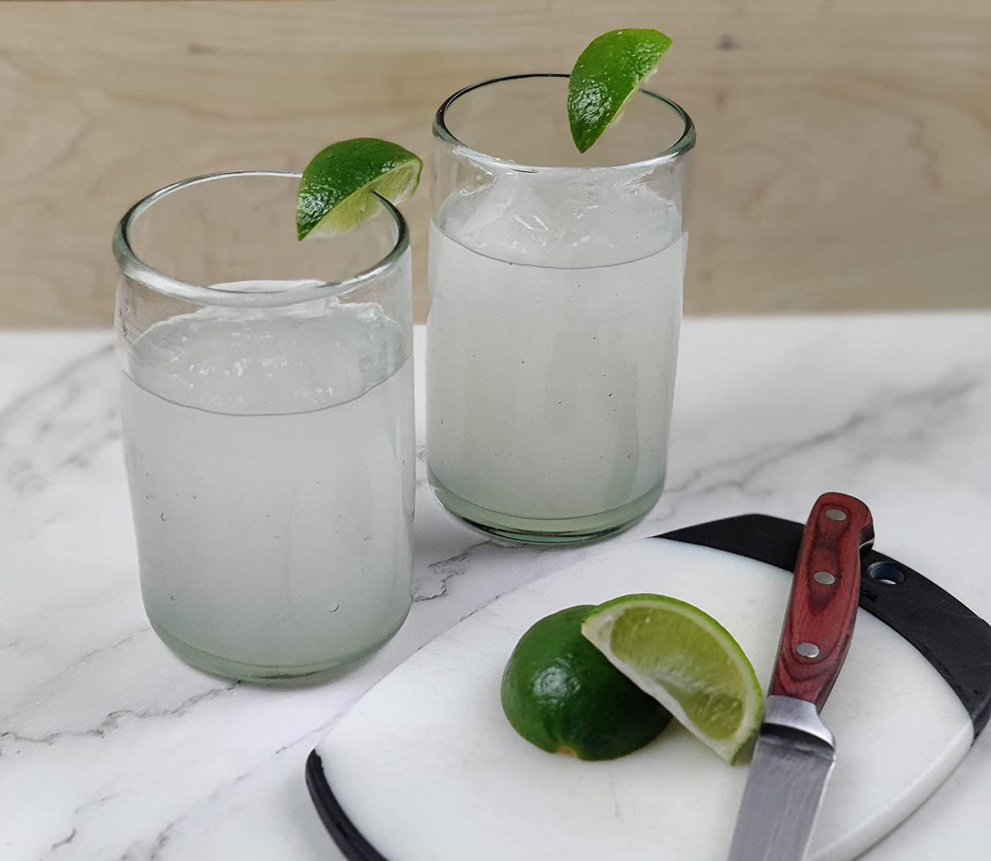 Set of 6 Natural Clear Glasses