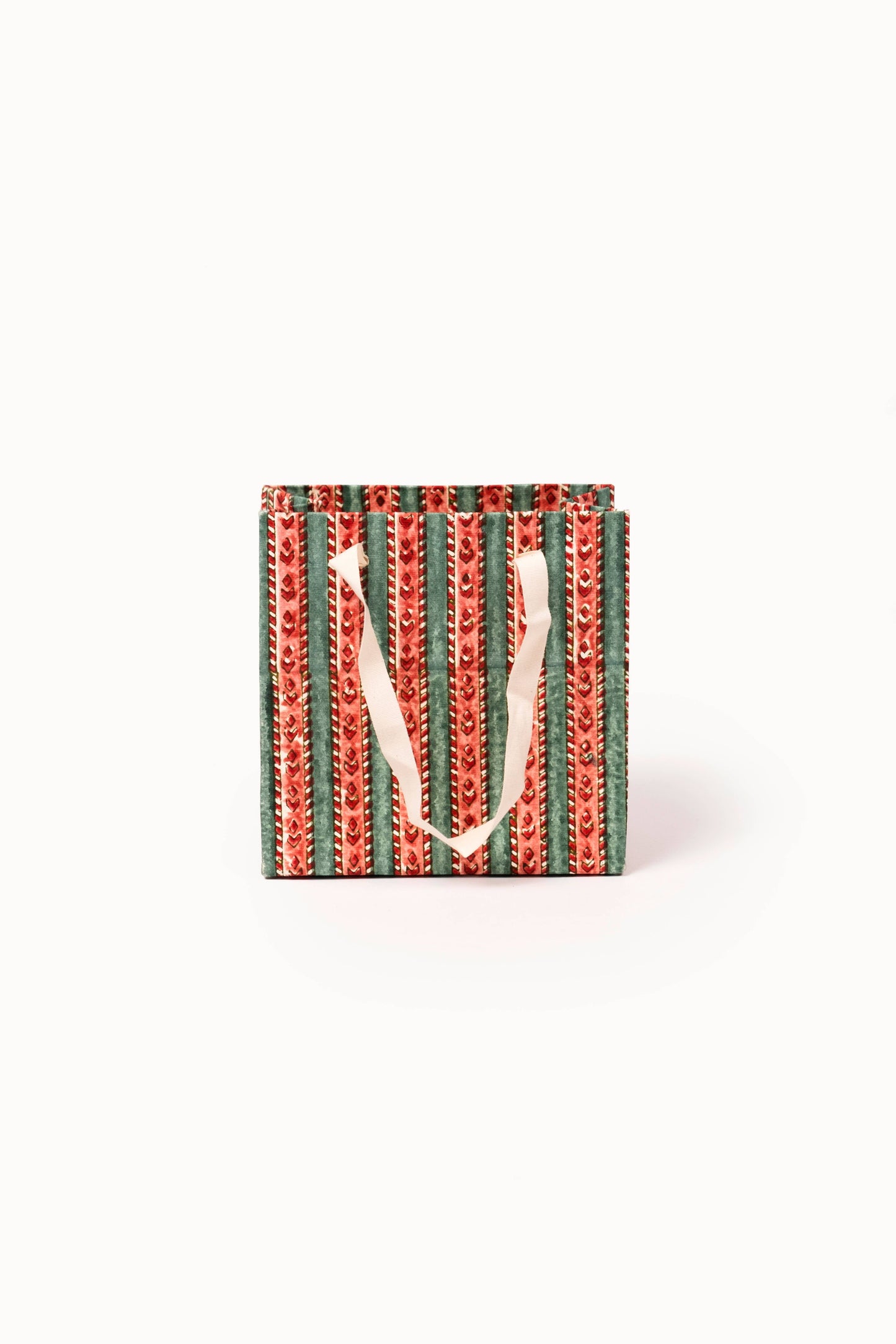 Small (Set of 3) Holiday Gift Bags - Block Print