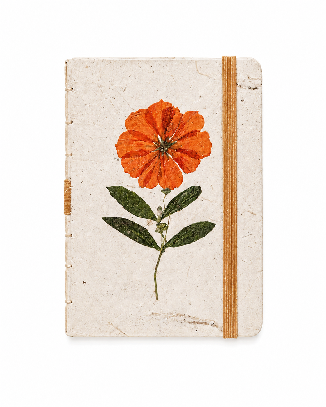 Handcrafted Journal with Pressed Flowers 4x6