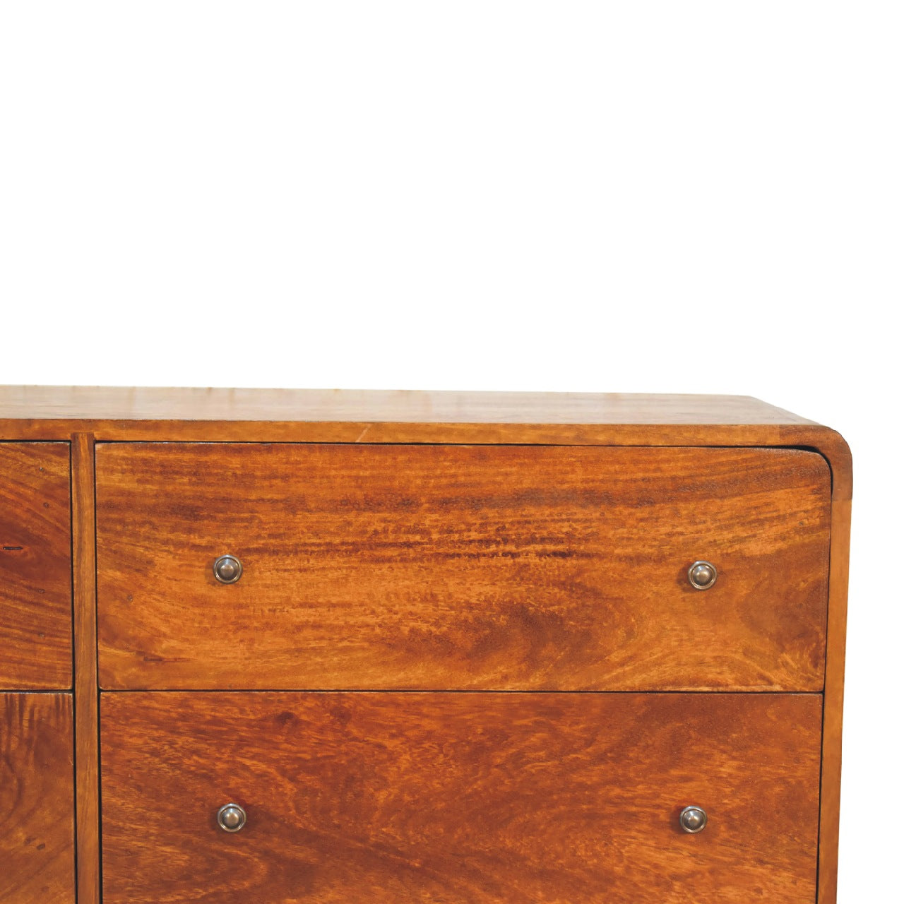 Solid Wood Large Curved Chest