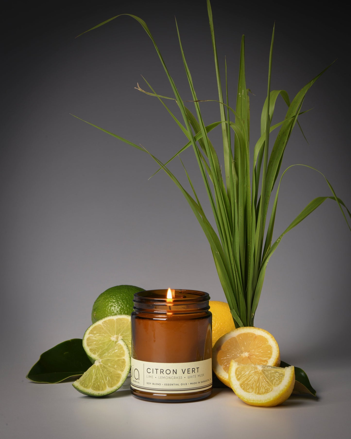 Citron Vert Soy Blend Candle — Lemon, Lemongrass & Bergamot