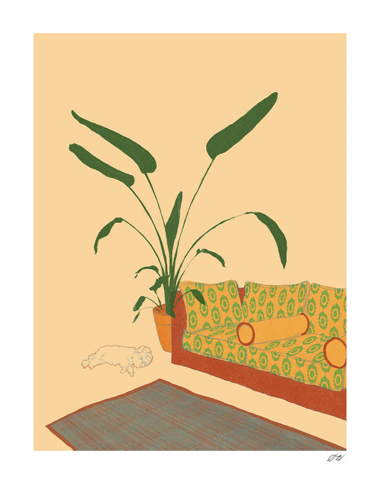 Little Dog Print by Stephanie Browne