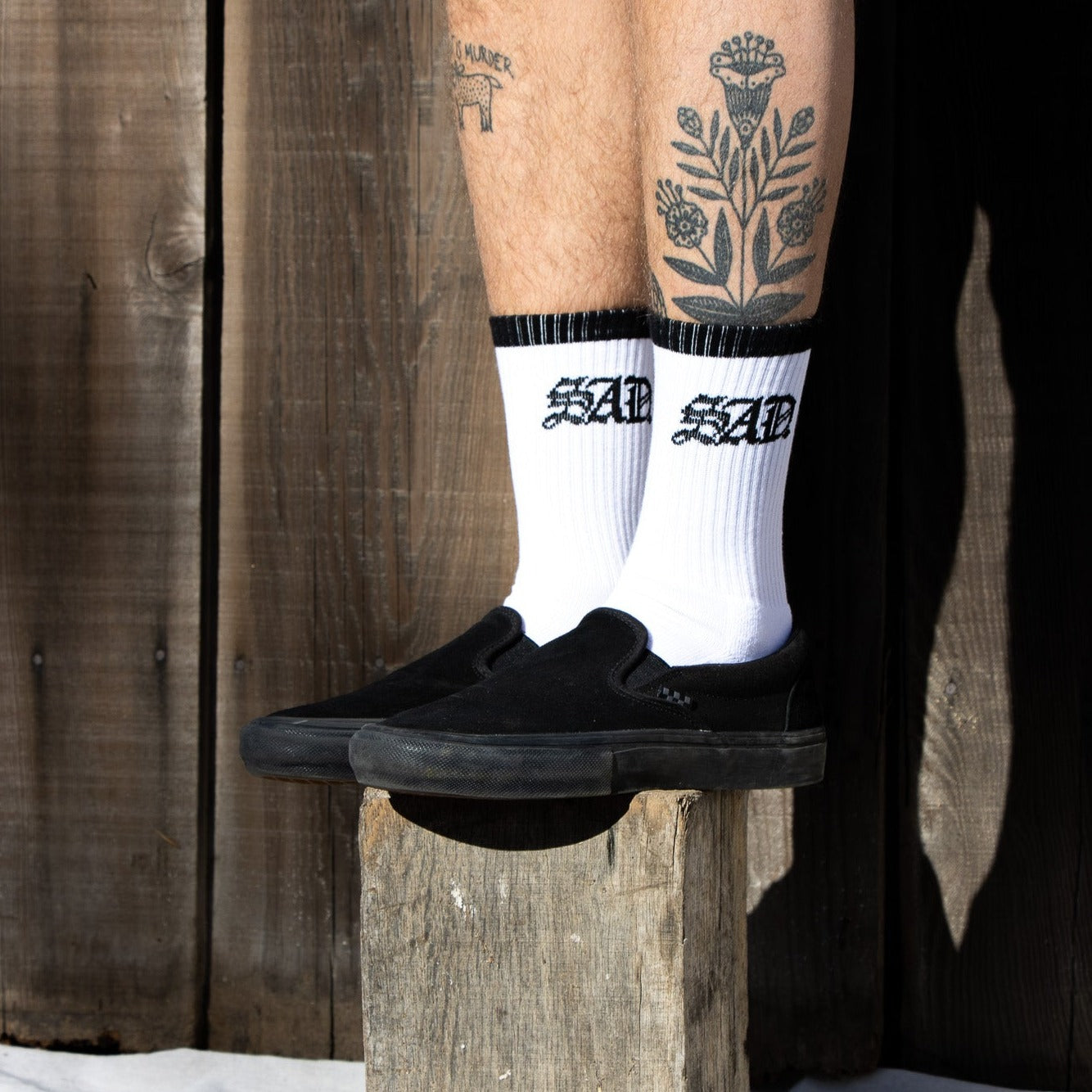 Two Sock Pack // Black + White