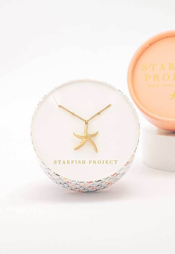 Starfish Hope Necklace in Gold