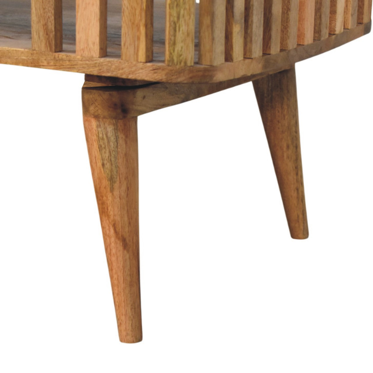 Solid Wood Slatted Oak-ish Coffee Table