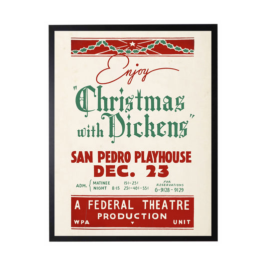Vintage Christmas with Dickens Show Poster
