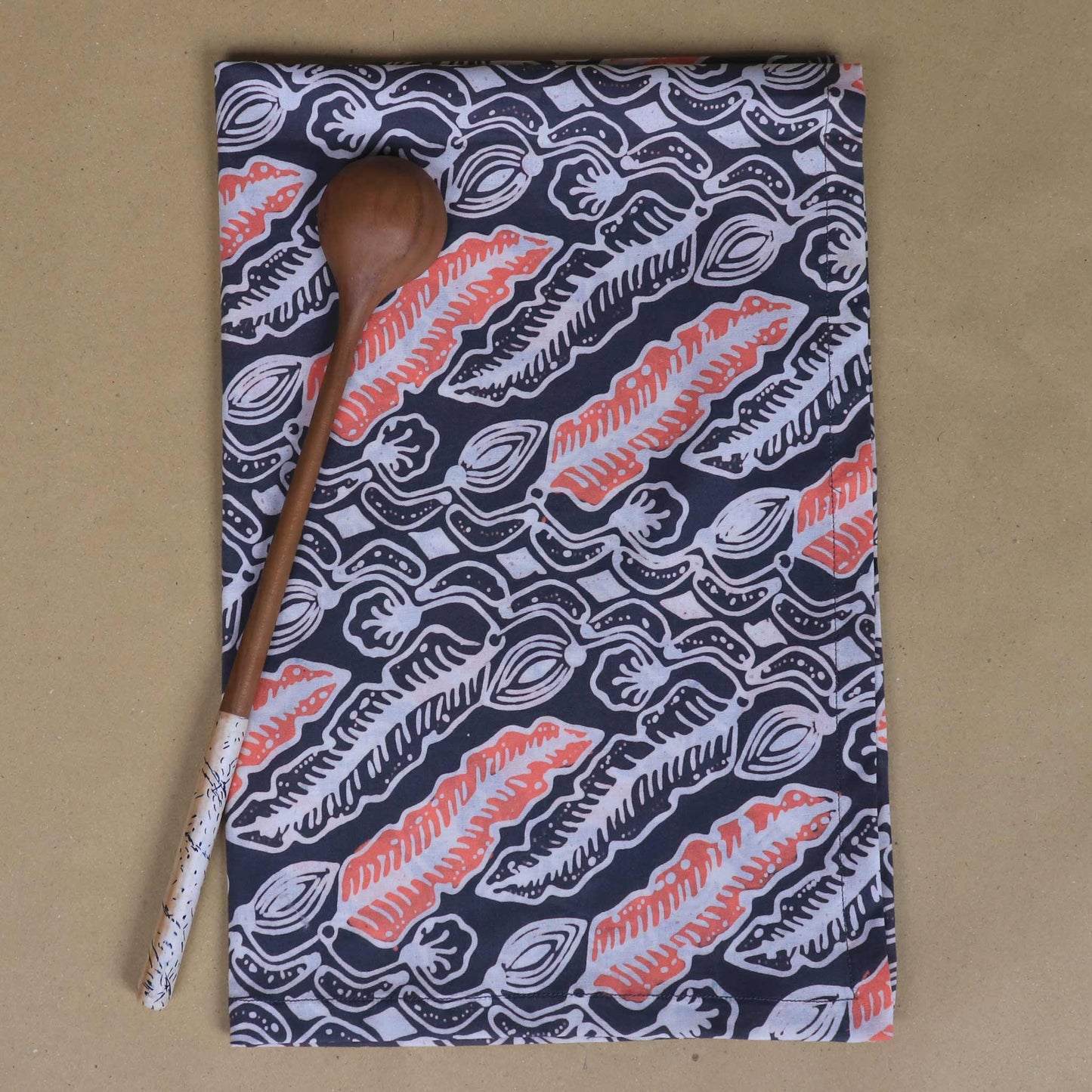 Batik Tea Towel Hand Dyed, Summer Night, Hand Dyed, 100% Cotton