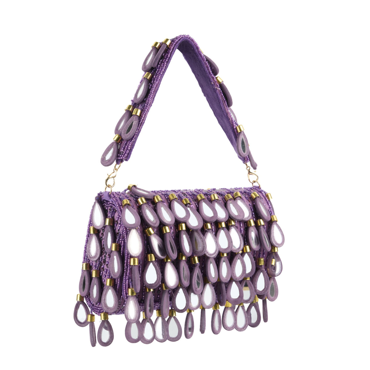 Purple Rain Beaded Bag | Evening Special Occasion Clutch