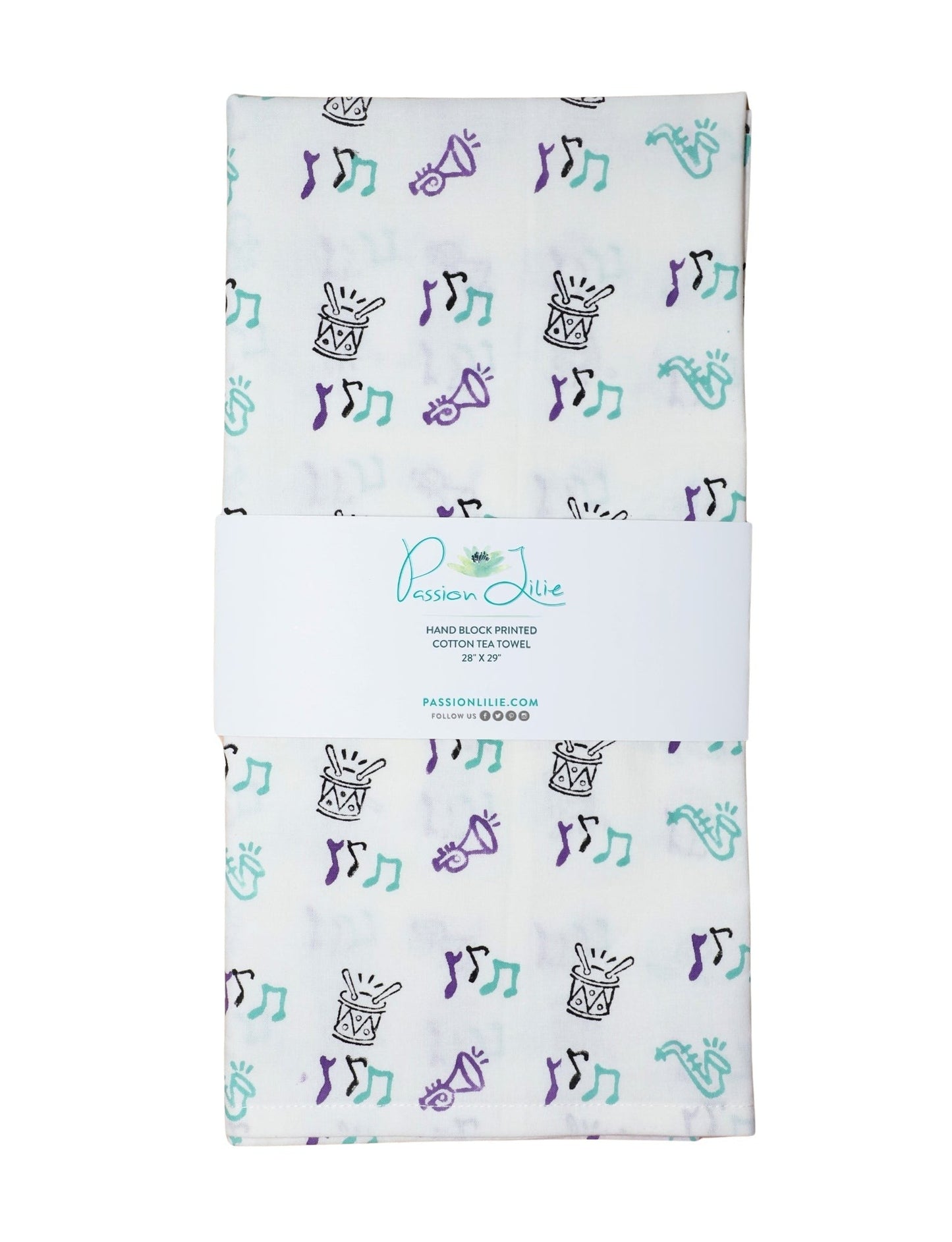S/2 Second Line Cotton Tea Towel