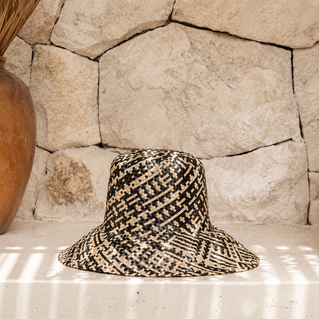 Ombre Woven Bucket Hat