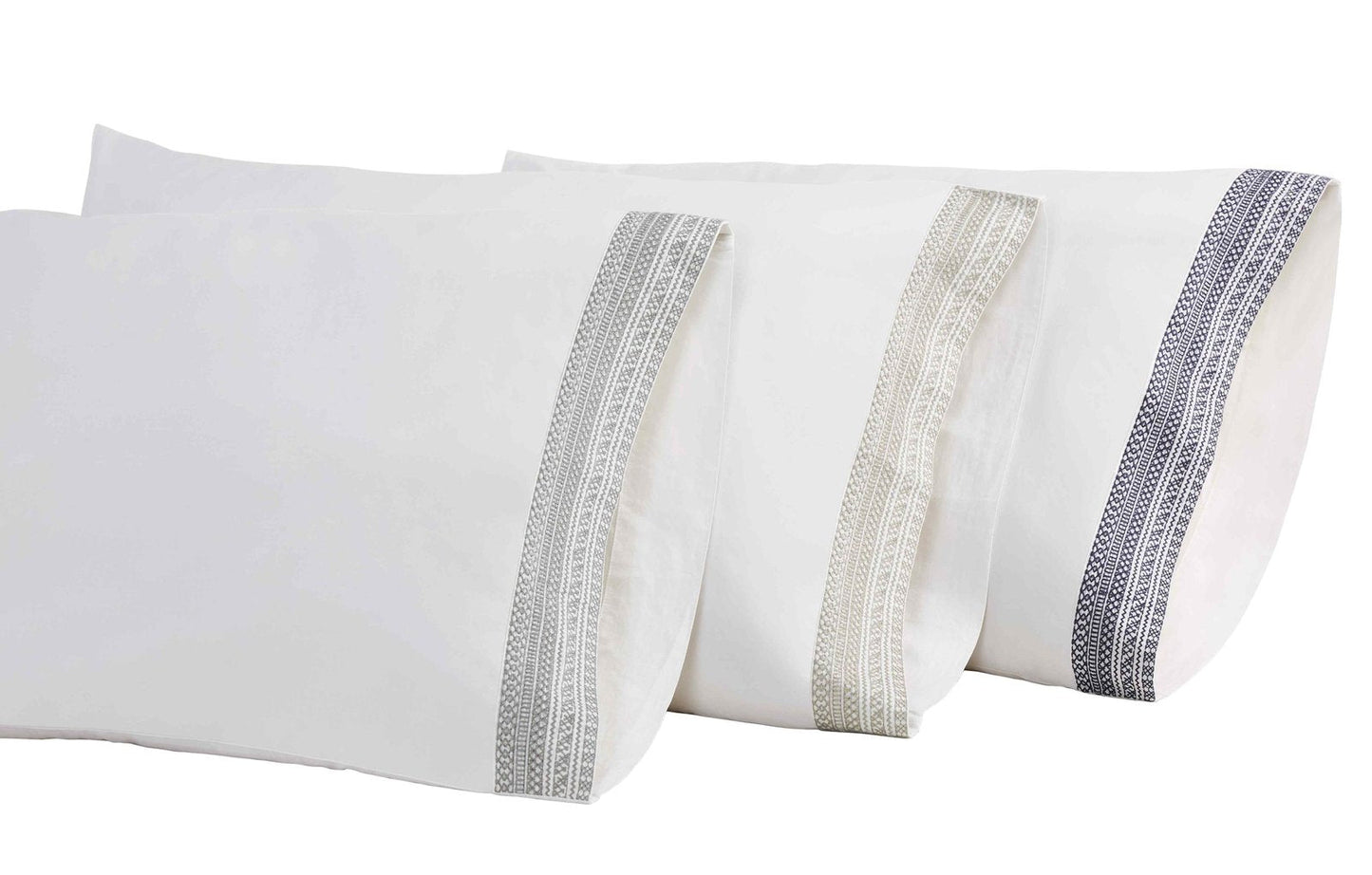 S/2 Olivia Cotton Percale Pillowcase